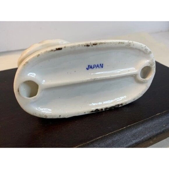 Vintage Black and White Greyhound Dog Bone China Figure Japan - Picture 10 of 10